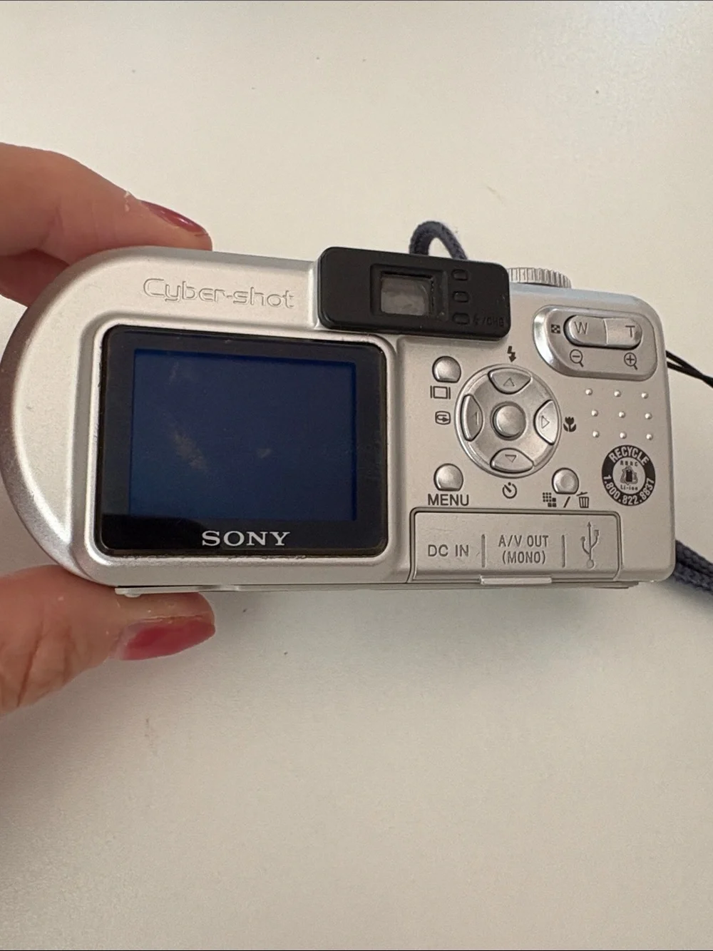 Sony Silver Cyber-shot 3.2MP Compact Digital Camera with Wrist Strap